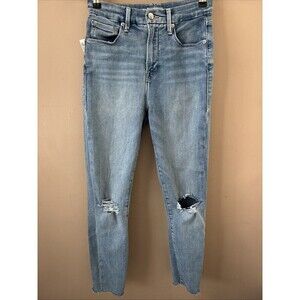 Good American Women’s Size 6 Skinny Jeans Blue Stretch Denim